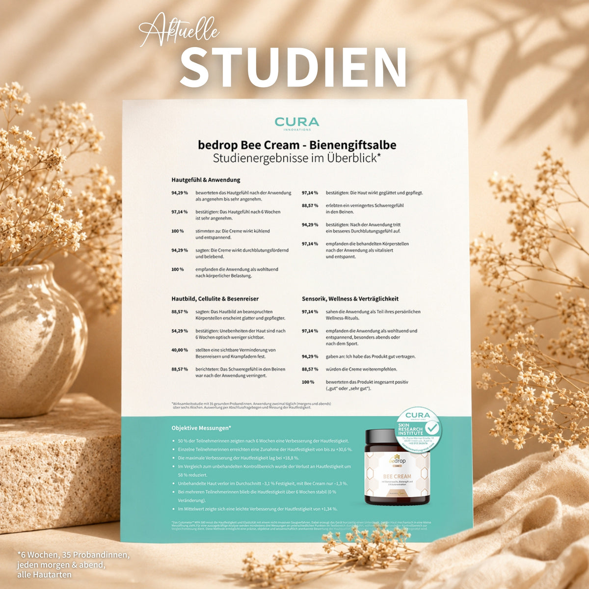Bee Cream Bienengiftsalbe mit 8 Kräuterextrakten - 100g