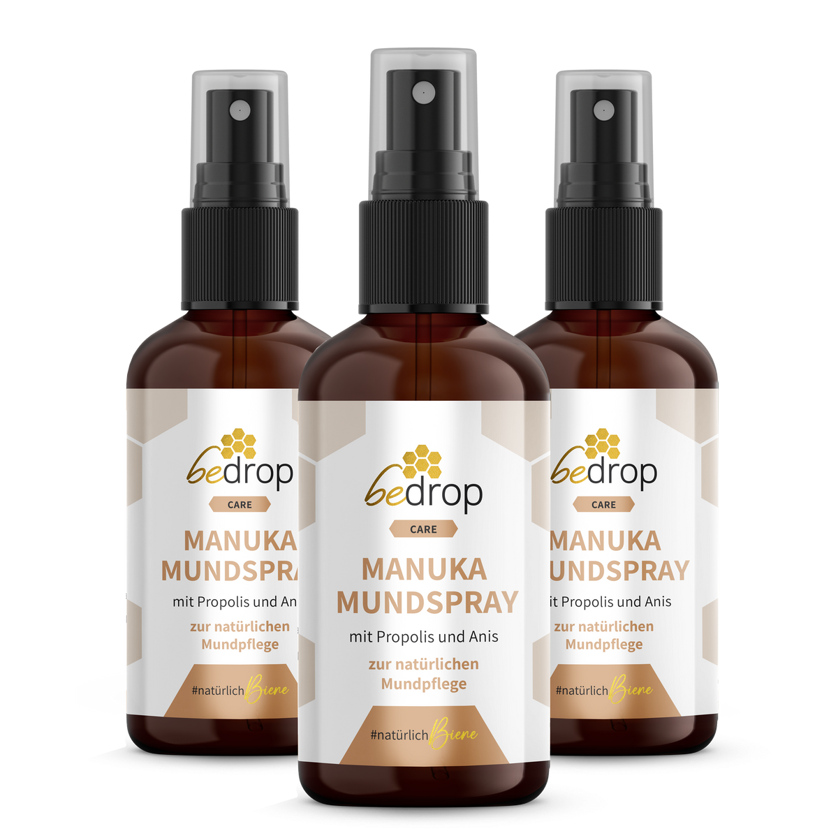 Vorteilsset: 3x Propolis Halsspray / Mundspray mit Manuka Honig & Anis - 30ml im 3er Set