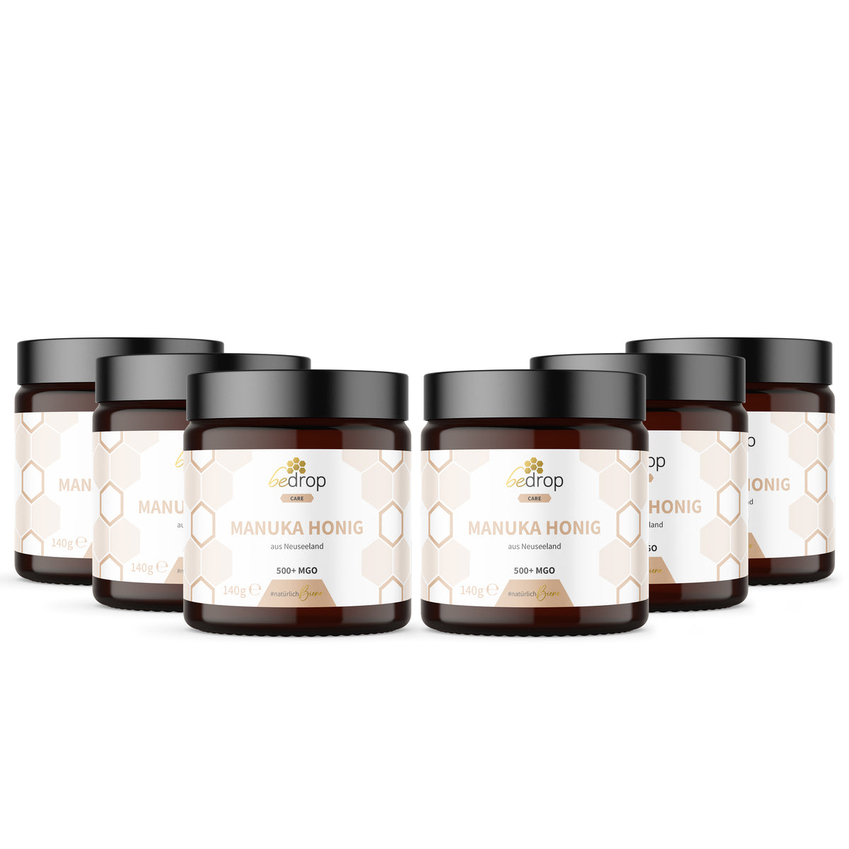 Vorteilsset: 6x Manuka Honig MGO 500+ - 140g im 6er Set