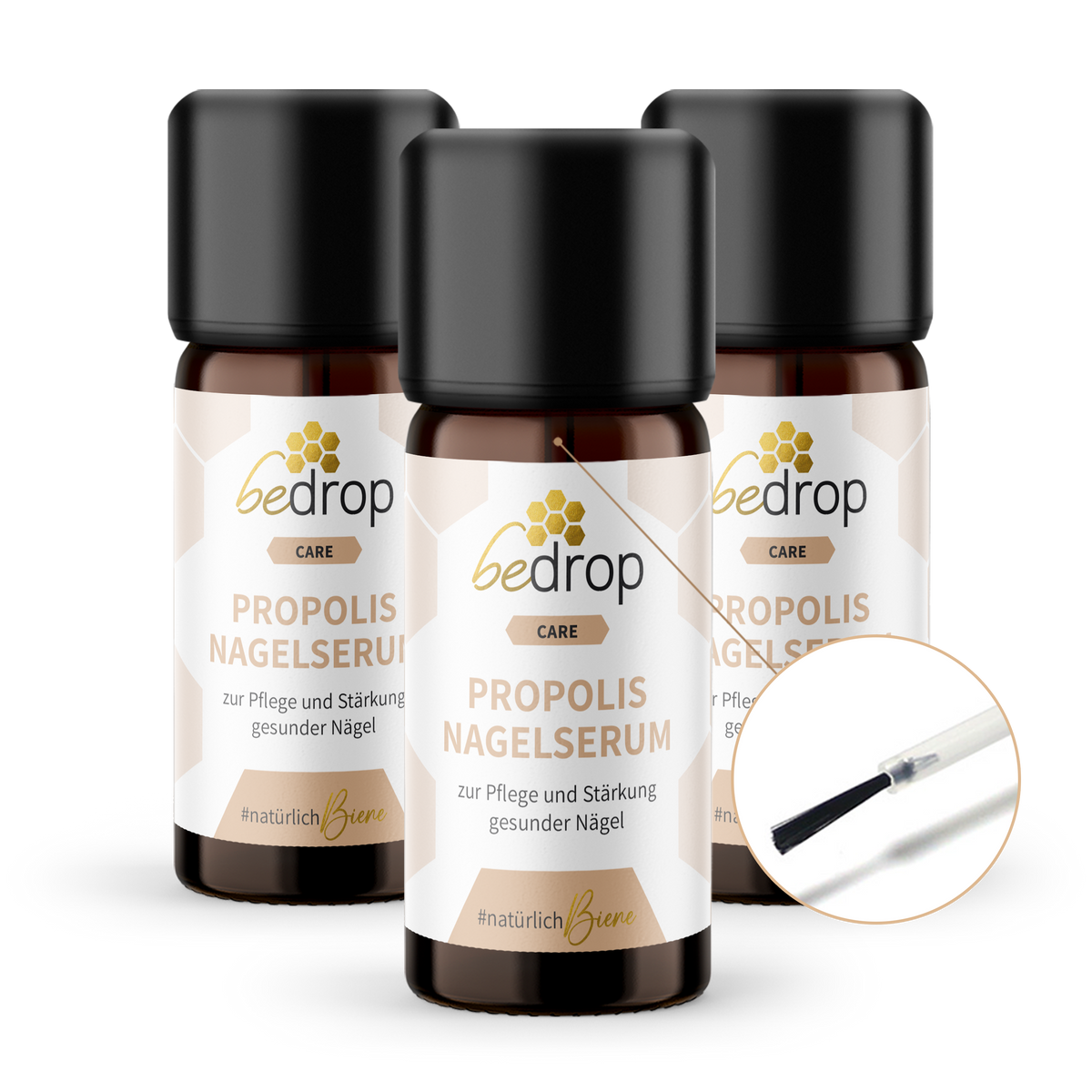 Vorteilsset: 3x Propolis Nagelserum - Nagelpflege mit hochdosiertem Propolis & 4 Ă€therischen Ălen - 10ml