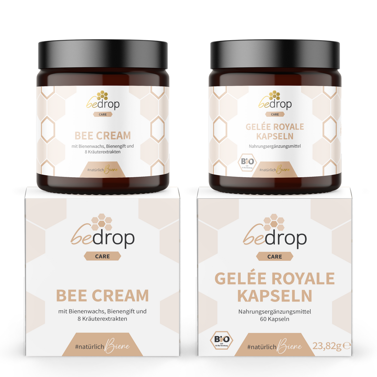 Wohlfühlset | Bee Cream (Bienengiftsalbe) + Gelée Royale Kapseln