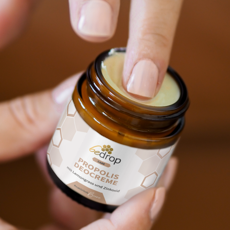 Vorteilsset: 3x Propolis Deocreme / Festes Deo mit Lemongrass - 30ml im 3er Set