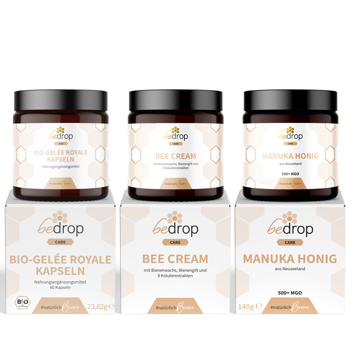 Pro Senior Set | Manuka Honig MGO 500+, Bio Gelee Royal Kapseln & Bee Cream