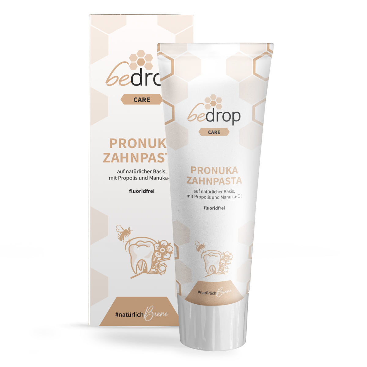 Pronuka Zahnpasta / Zahncreme mit Propolis & Manuka-Öl, fluoridfrei & natürlich - 75ml