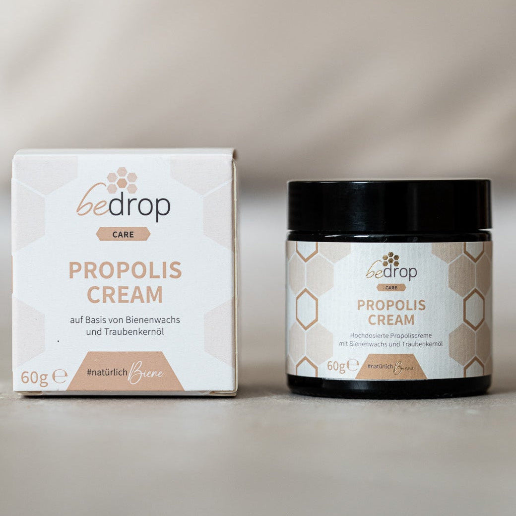 Propolis Cream - hochdosierte Propolis Creme mit Bienenwachs & Traubenkernöl - 60g