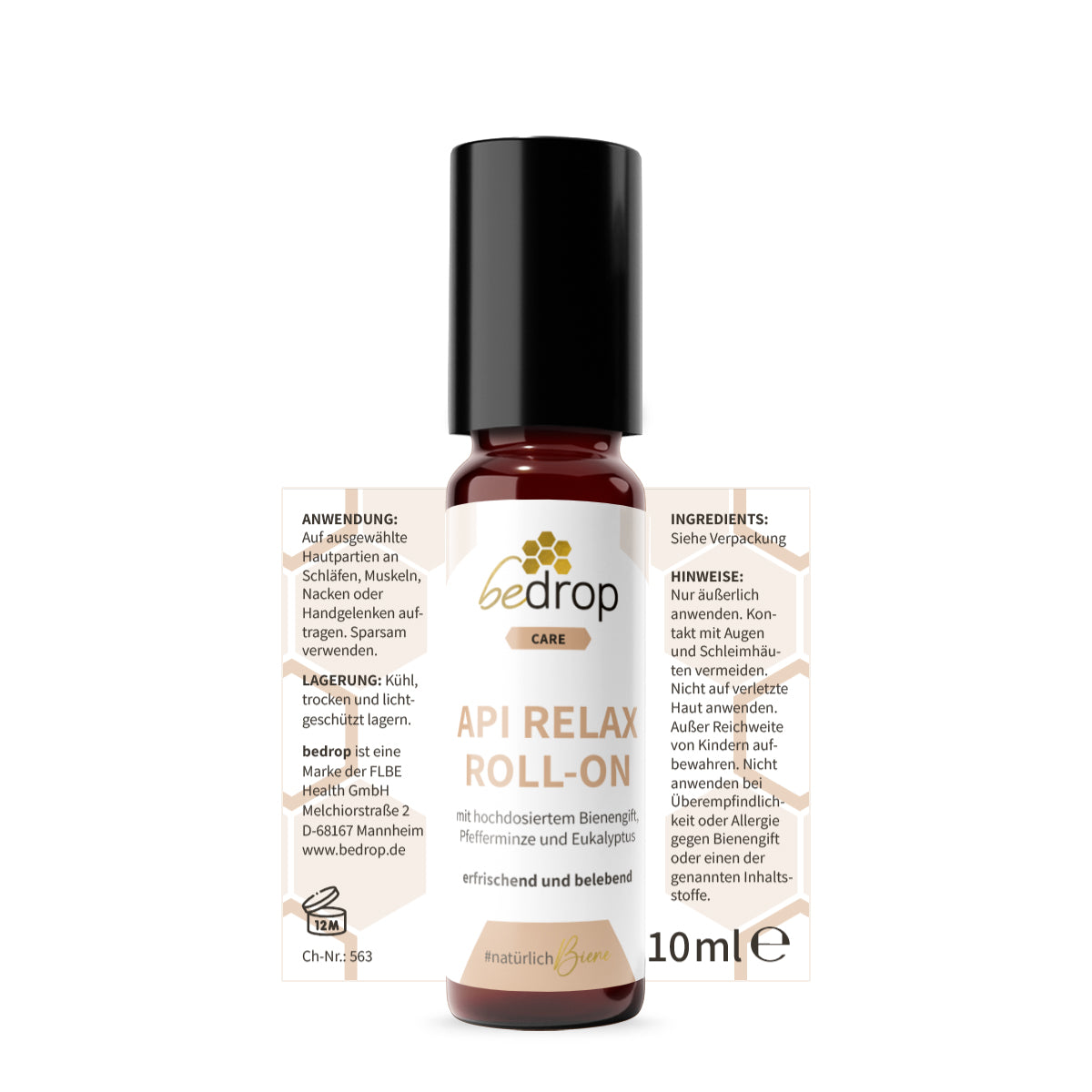 Vorteilsset: 6x Api Relax Roll-On mit hochdosiertem Bienengift, Pfefferminze und Eukalyptus - 10ml