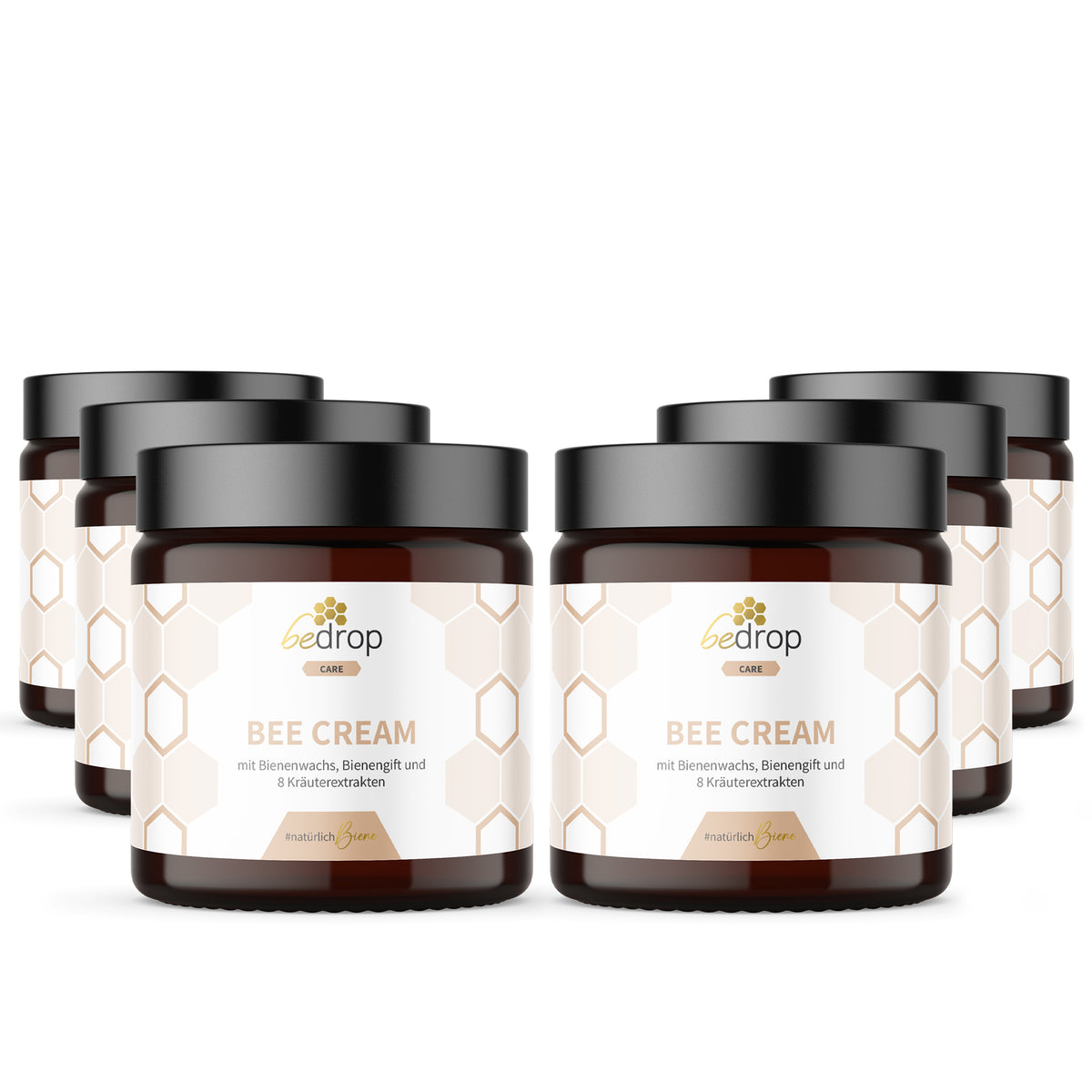 Vorteilsset: 6x Bee Cream Bienengiftsalbe & 8 Kräuterextrakten im 6er Set