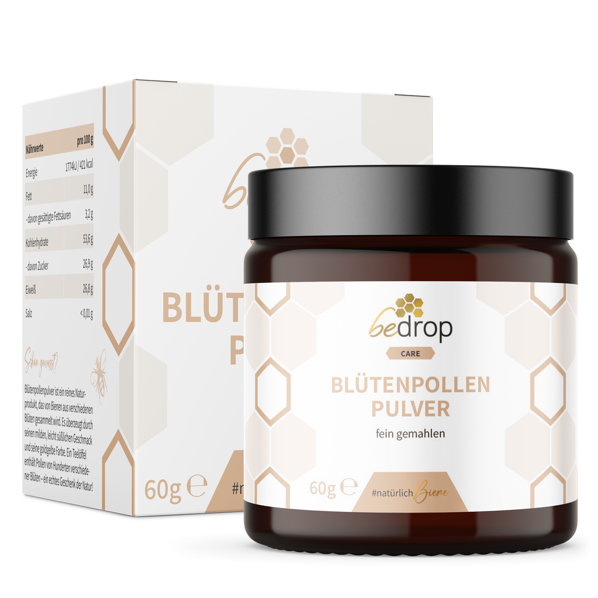 Blütenpollenpulver / Bienenpollen - 60g (Blütenpollen gemahlen)