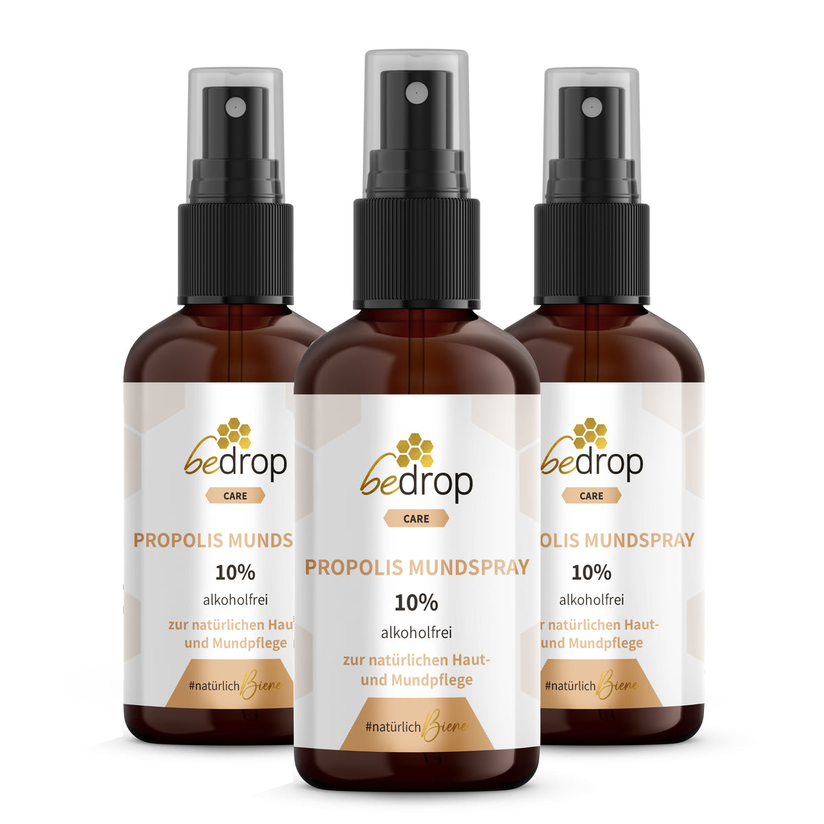 Vorteilsset: 3x Propolis Tinktur Mundspray (alkoholfrei & wasserlöslich) - 30ml im 3er Set