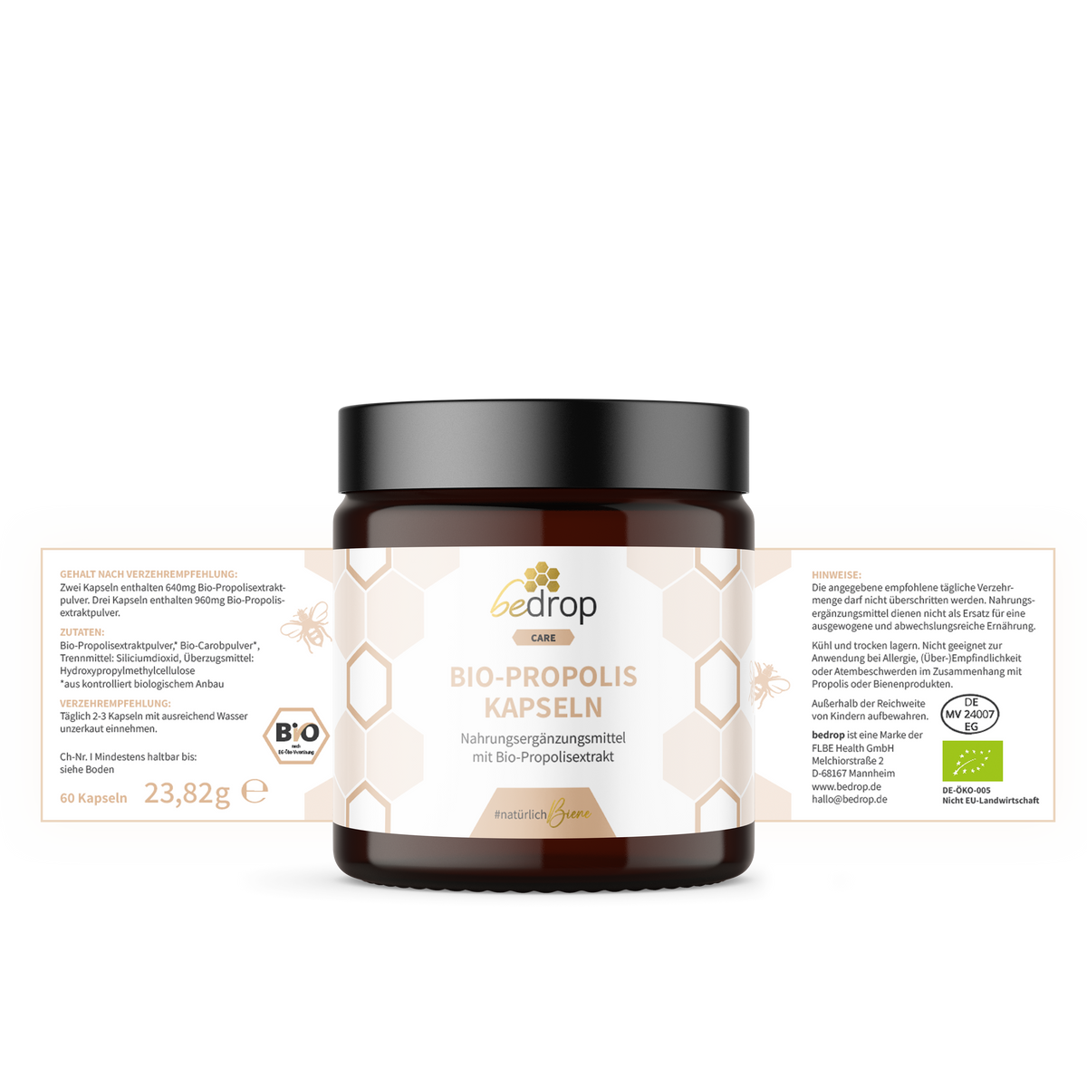 Bio Propolis Kapseln (100% reine Imker Qualität) - 60 Kapseln